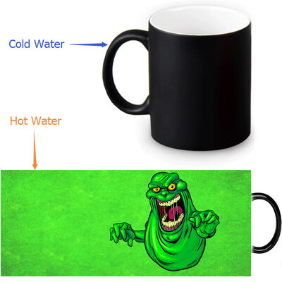 

Ghostbusters Slimer Morphing Mug Color Change Tea Cup Magic Milk Coffee Mug