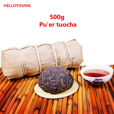 

C-PE035 5 pcs shu puer Top Grade Chinese yunnan original Puer Tea 500g Health Care Ripe Pu er Puerh Puer Tea Free Shipping