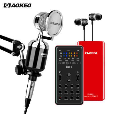

AOKEO K600 + 1700 набор звуковых карт для мобильных телефонов вулкан быстрый анкер прямой эфир полный комплект оборудования внешняя звуковая карта, кричащая Май Эндрюс Apple Universal