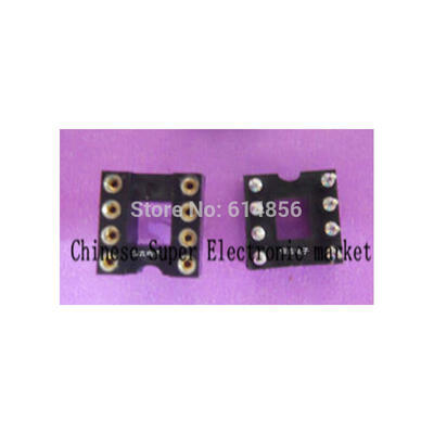 

20PCS DIP8 8 Pin Gold Plated Socket 8 pin for DIP 8 round hole