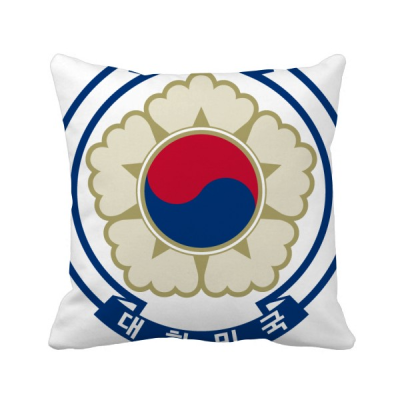 

Korea National Emblem Country Square Throw Pillow Insert Cushion Cover Home Sofa Decor Gift