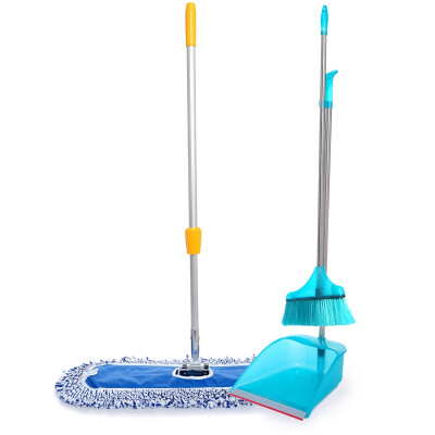 

Sushi source broom stainless steel bar broom dustpan set + stainless steel mop dust push plate drag combination G01500