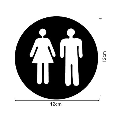 

2pcs per lot toilet door sign mirror sticker 20mm bathroom acrylic mirror sticker 3D mirror sign wall sticker