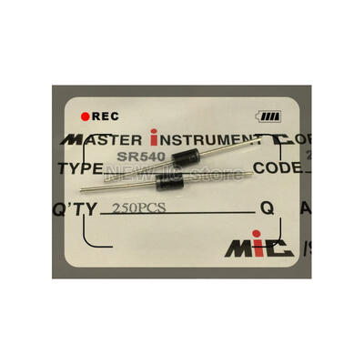 

Free Shopping 500PCS Schottky Diodes SR540 540 DO-27 DIP diode Main IC two transistor integrated circuits