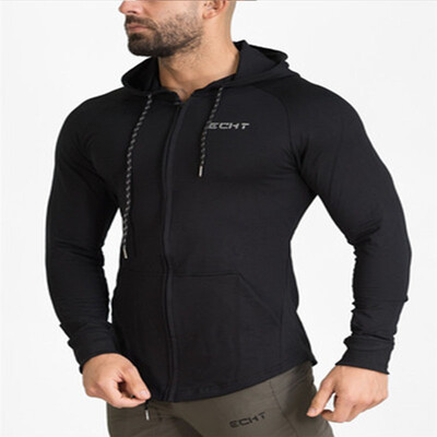 

Muscle Dr brother sports fitness clothing mens sports casual hooded sweater zipper shirt new