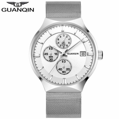 

GUANQIN Watch Men's Watch Casual Fashion Quartz Watch waterproof calendar watch