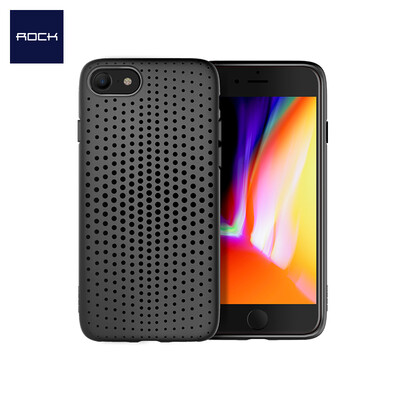 

Rock (ROCK) Apple 8/7 Mobile Shell iPhone8 / 7 Cover Light Breathable Silicone Мягкая оболочка Shell Series Black