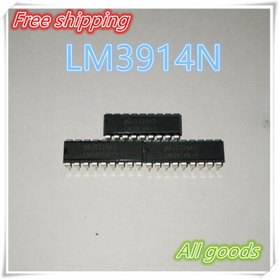 

Free shipping 20pcs LM3914N-1 DIP18 LM3914N LM3914 DotBar Display Driver