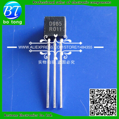 

Free Shipping 2SD965 D965 5A/20V/1W Transistor TO-92 (200PCS/Lot)