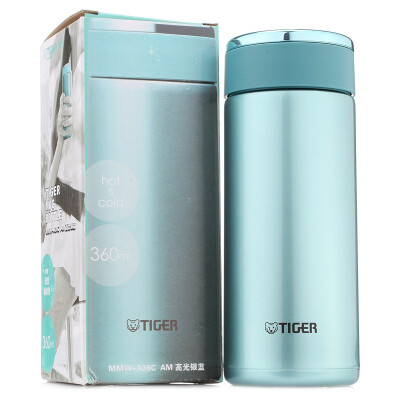 

Tiger Tiger insulation Cup 360ml stainless steel vacuum ultra-light straight office tea tea MMW-A36C-AM