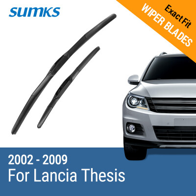 

SUMKS Wiper Blades for Lancia Thesis 26"&21" Fit Hook Arms 2002 2003 2004 2005 2006 2007 2008 2009