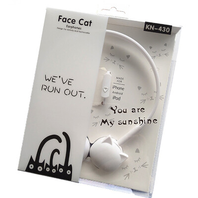 

Cute Cat Colored Stereo Pink Headphones Headset Earphones for Samsung Xiaomi mp3 Kids Student Birthday Gifts With Retail box
