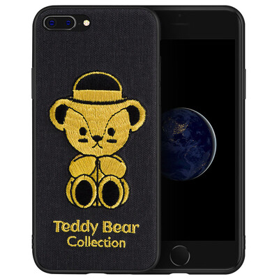 

Teddy Collection Apple 8 / 7Plus Mobile Shell iPhone8 / 7Plus Cartoon Cover Творческая трехмерная трехмерная вышивка Универсальная мягкая раковина Teddy doll