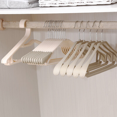 

hanger wide shoulder seamless drying rack non-slip can coordinate clothes hanger wet&dry plastic drying rack adult children non-slip clothes support 20