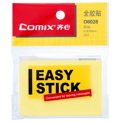 

Coix 80 pieces of all-plastic sticky notes notes paper notes easy to post Pepsi stickers 76x51mm D6028 yellow