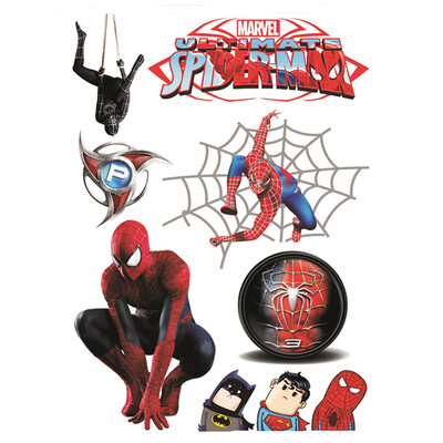 

LMA Loma Car 3D Sticker Personality Sticker Spiderman Cartoon Sticker Set