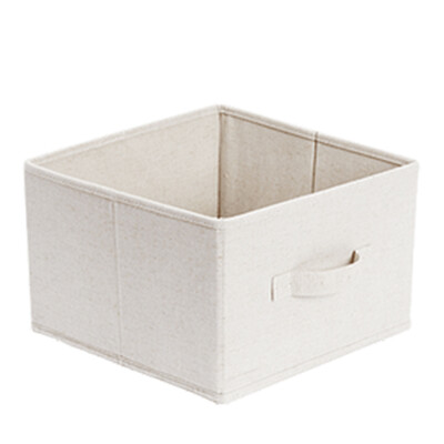 

NetEase strict selection of home cotton&linen polyester storage box detachable folding underwear clothing debris storage basket storage box storage box with lid 39 27 257cm