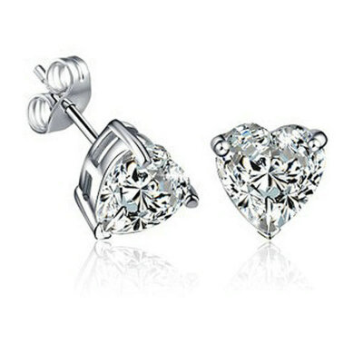 

Yoursfs® 18K White Gold Plated Simulated Diamond Ear Pin Use Austrian Crystal Fashion Jewelry