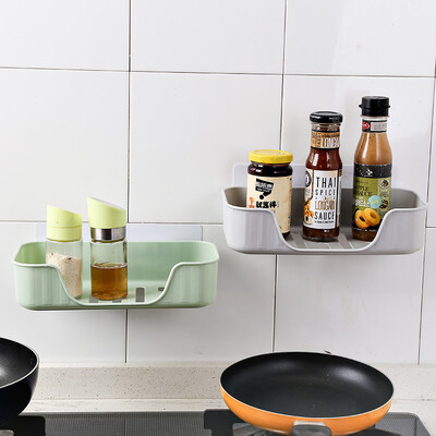 

Wanshijia wall-type adhesive bathroom shelf storage box single boxed JD-NG-07 matcha green