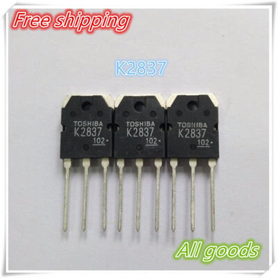 

Free shipping 20pcs K2837 2SK2837 Silicon N Channel MOS Type Chopper Regulator DC/DC Converter and Motor Drive ApplicationsTO-3P