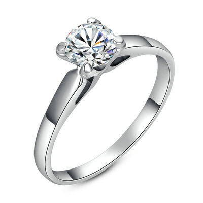 

Yoursfs® 18K Rose Gold Plated 1.2Ct Simulated Diamond Promise Ring Use Austrian Crystal Fashion Jewelry