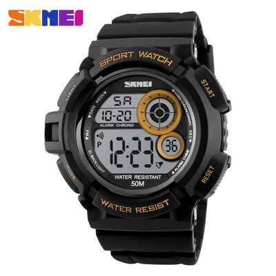 

SKMEI Brand 1222 Men Sport Digital Watch LED Display Outdoor Military Watches Shock Resistant Chronograph Alarm Clock Wristwatch