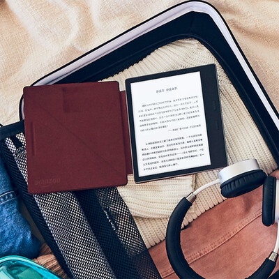 

New Kindle brand vertical leather case for Kindle Oasis Midnight Black