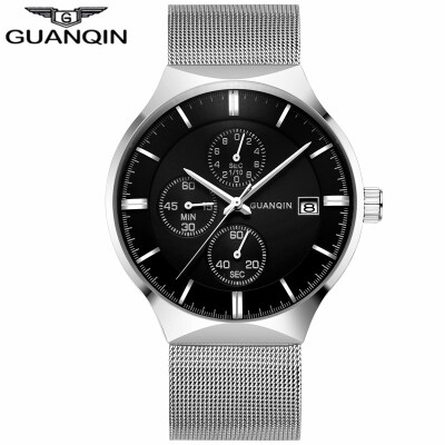 

GUANQIN Watch Men's Watch Casual Fashion Quartz Watch waterproof calendar watch