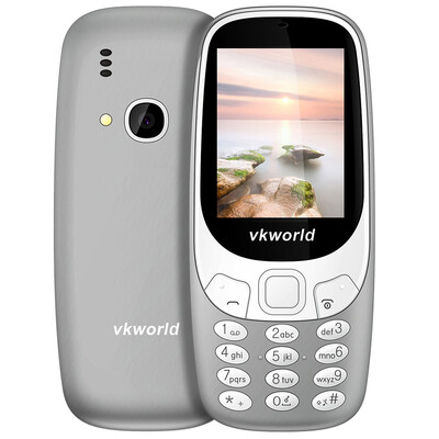 

Vkworld Z3310 Quad Band Unlocked Phone 24 inch 3D Arc Screen Spreadtrum 6531 Bluetooth 20MP Camera FM 1450mAh Battery