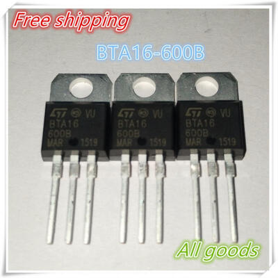 

10PCS BTA16 BTA16-600B BTA16-600 Triac 600V 16A