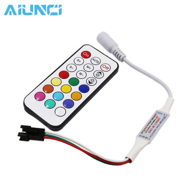 

5V LED Controller 21Key LED2015 RF Wireless Remote Control For WS2812 WS2812B Driver IC Colorful RGB LED Strip