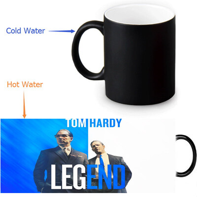 

Tom Hardy 350ml12oz Heat Reveal Mug Color Change Coffee Cup Sensitive Morphing Mugs Magic Mug Milk Tea Cups