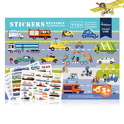 

MiDeer Sticker Game "Transportation" 110Pcs 3