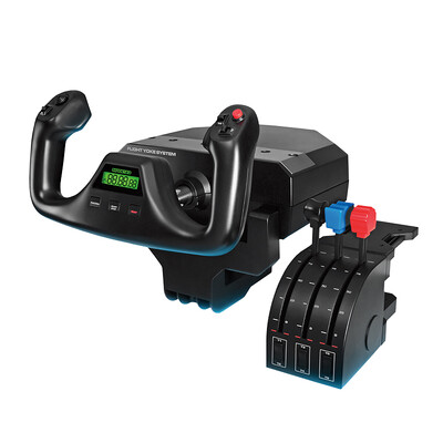 

Logitech G Flight Yoke System Dedicated Joystick&Throttle Seat Simulation Controller Flight Simulation Tekko YOKE Civil Aviation Flight Rocker