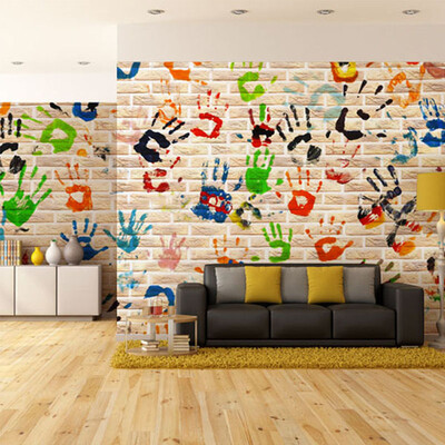 

Пользовательские 3D-обои Creative Palm Graffiti Wall c Для детей Гостиная Домашнее улучшение Диван-фон Настенные обои