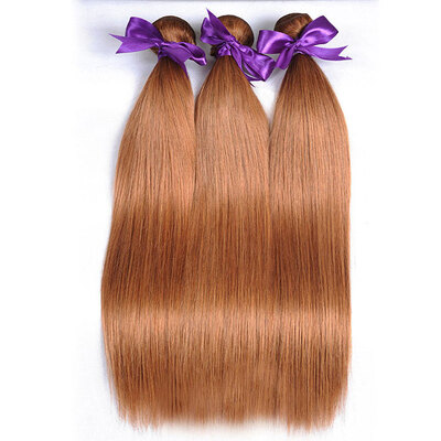 

Nig Cute Hair Peruvian Straight Human Hair 3 Bundles Colored 30 Peruvian Honey Blonde Virgin Human Hair Extensions