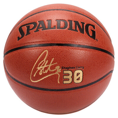 

Spalding Spalding 74-645Y Золотые государственные воины Кури подпись PU материал крытый и открытый общий баскетбол