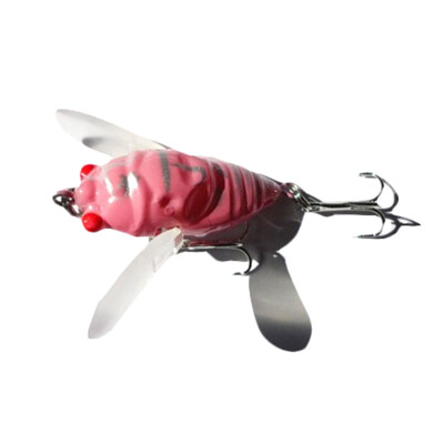 

Vanker Fishing Faux Insect Cicada Design Lure Fishing Tackle Fish Bait Crankbait Kit x1