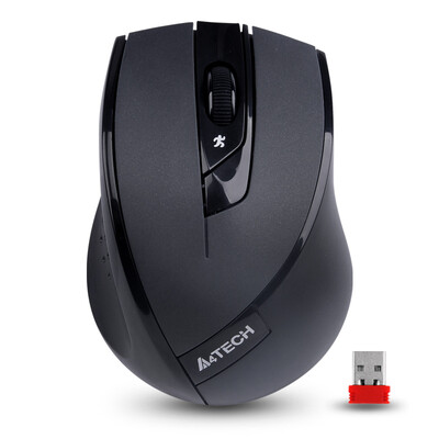 

Shuangfeiyan A4TECH G7-600NX Wireless Mouse Office Mouse Desktop Notebook Wireless Mouse USB Mouse Black
