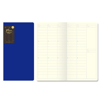 

Vmo travel account book refill core base account core week plan narrow log notebook notebook notepad C8110 blue