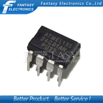 

100PCS AT24C01AN DIP8 AT24C01 DIP AT24C01A AT24C01-PU27 new and original IC free shipping