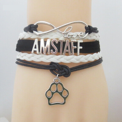 

Fashion Leather Multi-layers Jewelry Shiba Inu Mom Dog Charm Bracelet for Couple Infinity Love Animal Puppy Men Women Chain Bangle