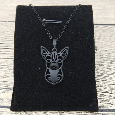 

New Chihuahua Necklace Trendy Style Chihuahua Pendant Necklace Women Pet Jewellery Fashion Animal Dog Jewellery