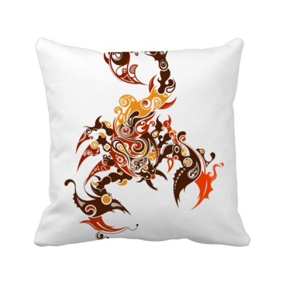 

Colorful Scorpion Animal Art Silhouette Square Throw Pillow Insert Cushion Cover Home Sofa Decor Gift