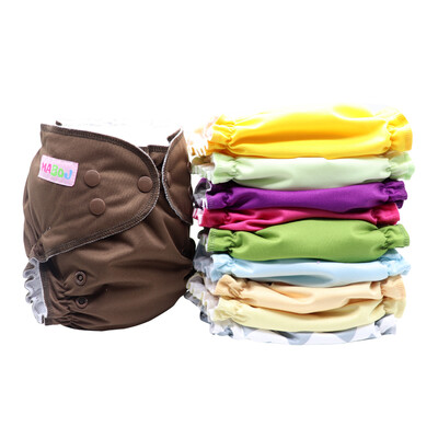 

MABOJ Pocket Cloth Diapers with Insert Size One Diapers Waterproof Washable Diapers for Babies 3-15kg