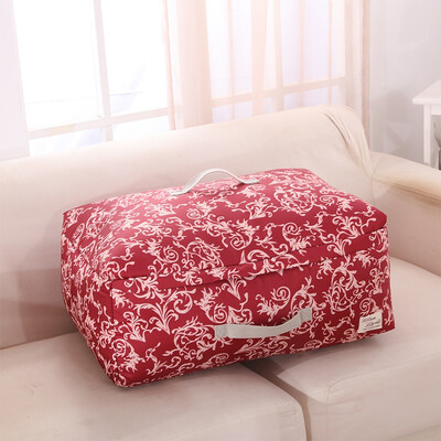 

Western SIVIN mirror flower red  storage bag quilt dust bag moving bag clothing sorting bag toy storage washable three-layer thickening