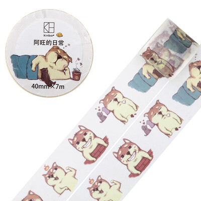 

Kinbor hand book&paper tape 15mm10m cute color hand book sticker dumpling bird DTB64178