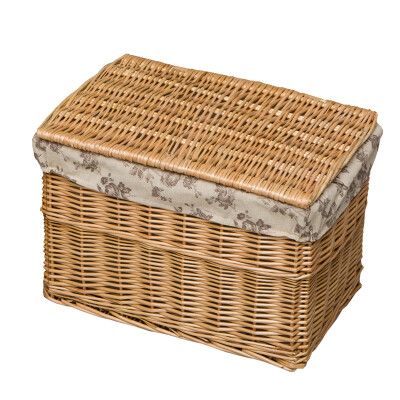 

Golden willow rattan storage box hamper storage basket basket clothes storage box with lid large original willow color