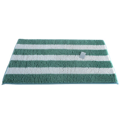 

Jia Bai Chenille mat non-slip mats can be washed mat green white 50 80cm 610 grams