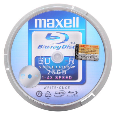 

Maxell (Maxell) BD-R 25G тайваньский голубые диски ствола 10